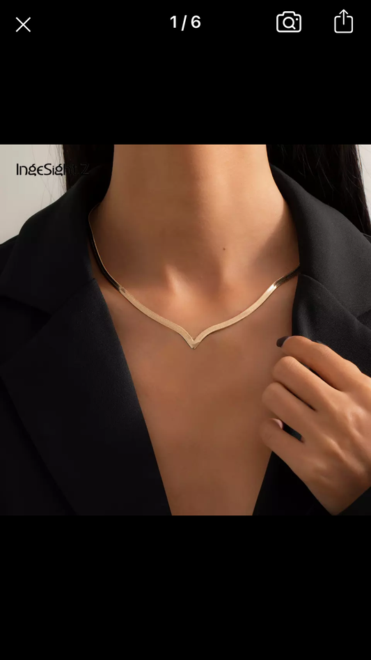 V Chain Necklace