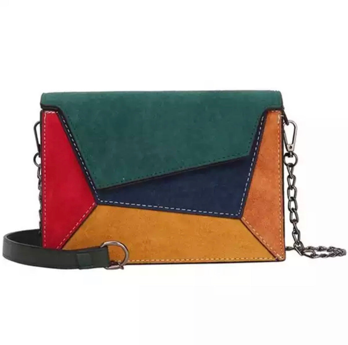 Matte Patchwork Hand Bag