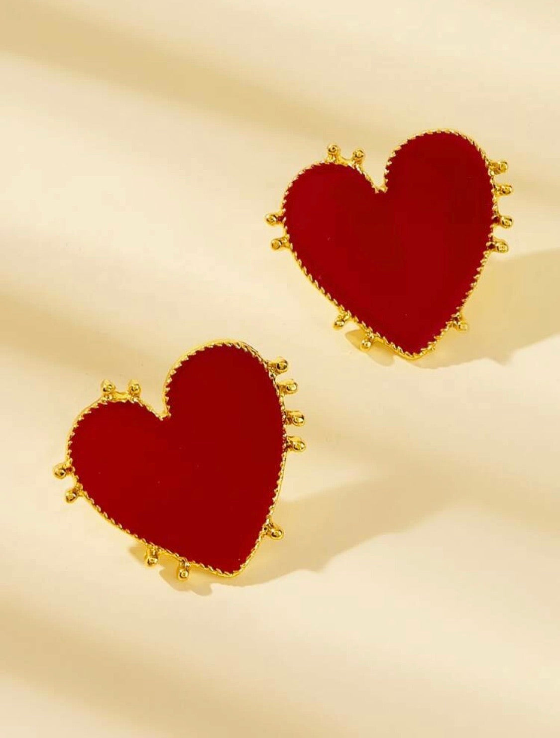 Red Hearts Earrings