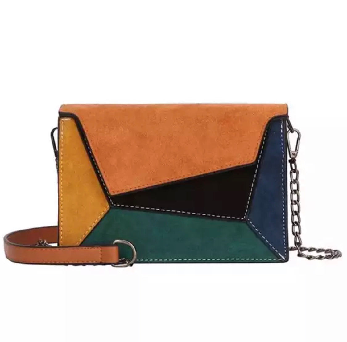 Matte Patchwork Hand Bag