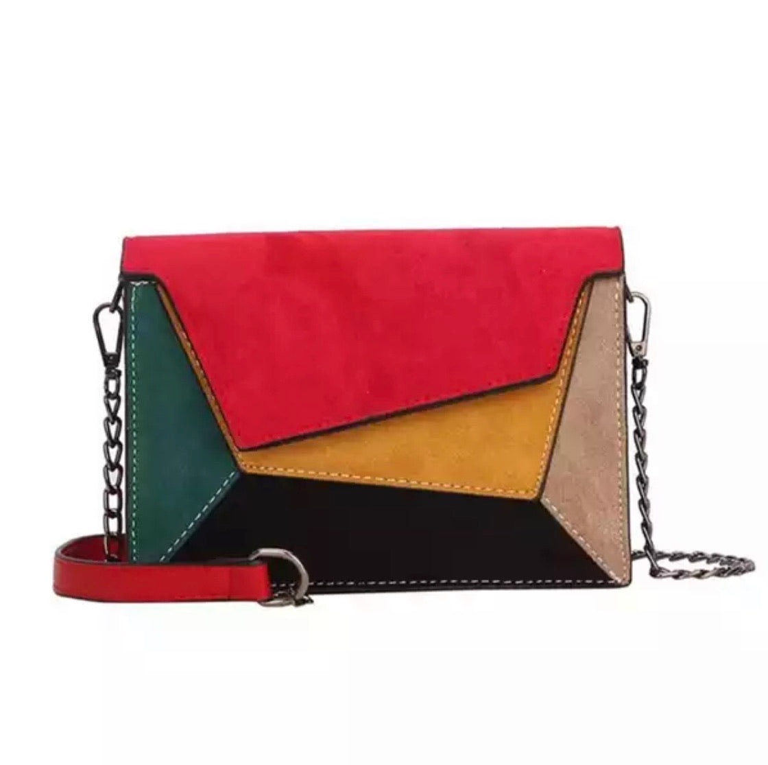 Matte Patchwork Hand Bag