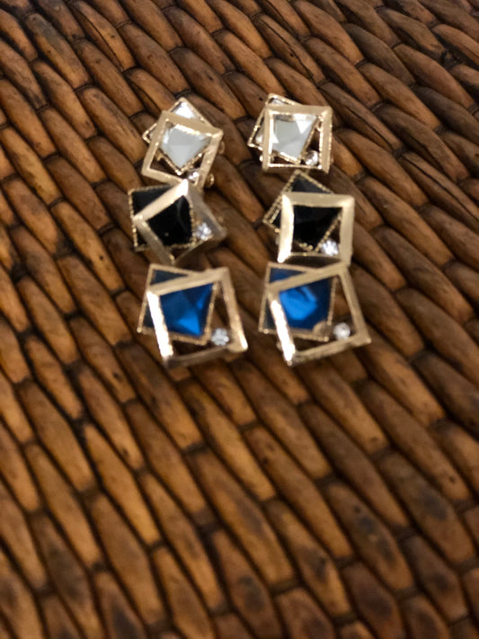 Framed Diamond Earrings